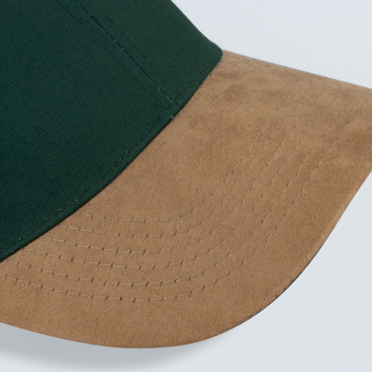 Stitching Longreach Suede Peak Caps